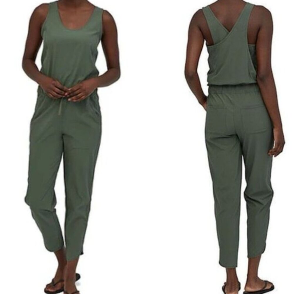Patagonia Women's Fleetwith Jumpsuit Olive Green size small